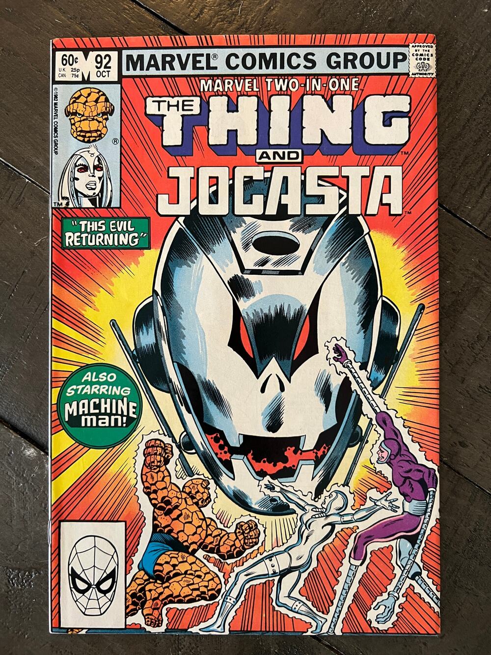 VINTAGE 1982 Marvel "THE THING & JOCASTA" - VF/NM - Marvel Two-In-One